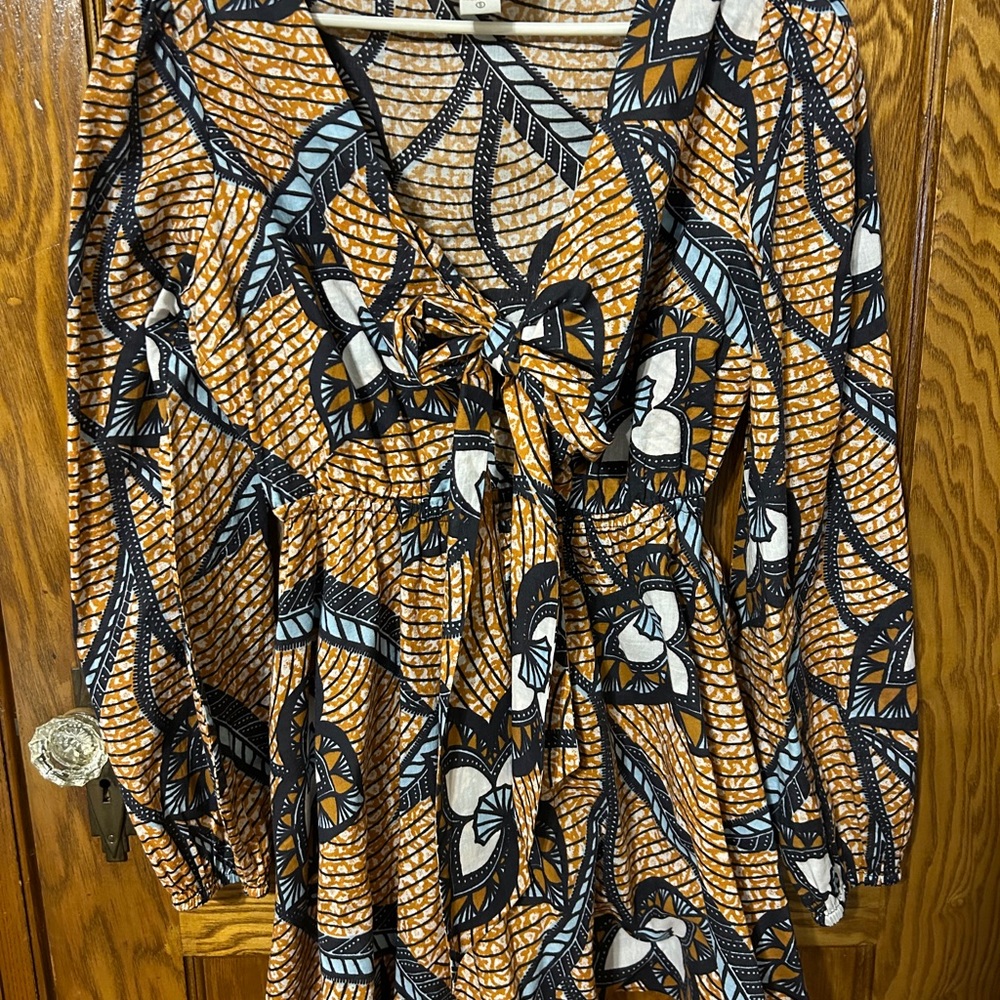 Figue - Willow print puff sleeve dress